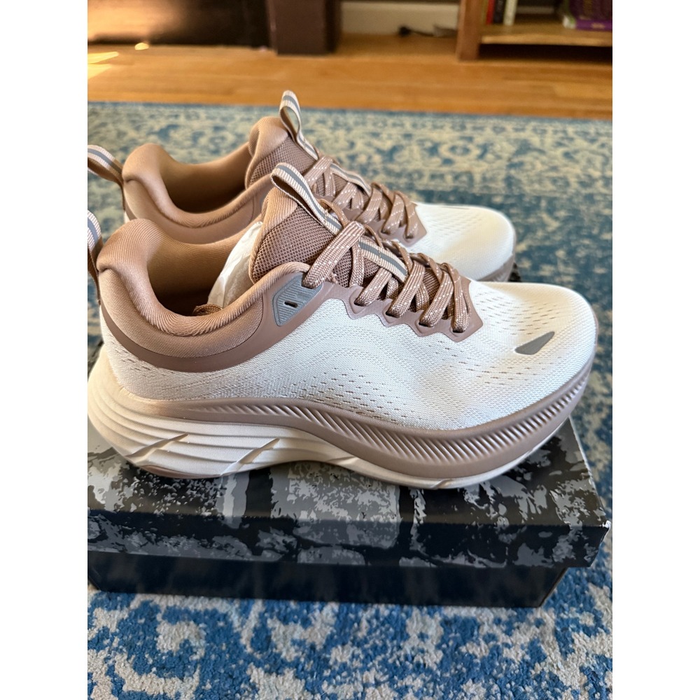 Nortiv8 SNWS248W Womens Running Shoes Beige Khaki Mesh Athletic Sneakers Size 8